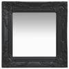 VidaXL Wall Mirror Baroque Style 40x40 Cm Black 320307