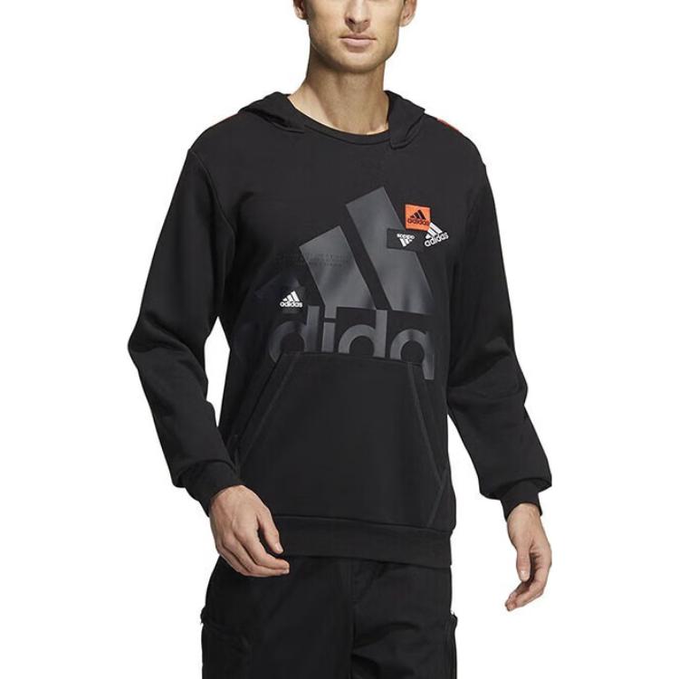 Adidas Sweatshirts Men's Black Hooded Moderate Regular HN8980