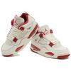 Jordan Air Jordan 4 Поддерживающие Средние Винтажные Баскетбольные Кроссовки Женские Бело-Красные HV0823-108