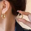Корейские простые серьги-гвоздики с текстурой, женская мода, легкая роскошь, стильные, персонализированные, универсальные, серьги-гвоздики, украшения для ушей