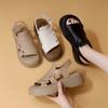 Универсальные спортивные сандалии на толстой подошве для женщин, новые повседневные пляжные туфли на среднем каблуке с мягкой подошвой для улицы