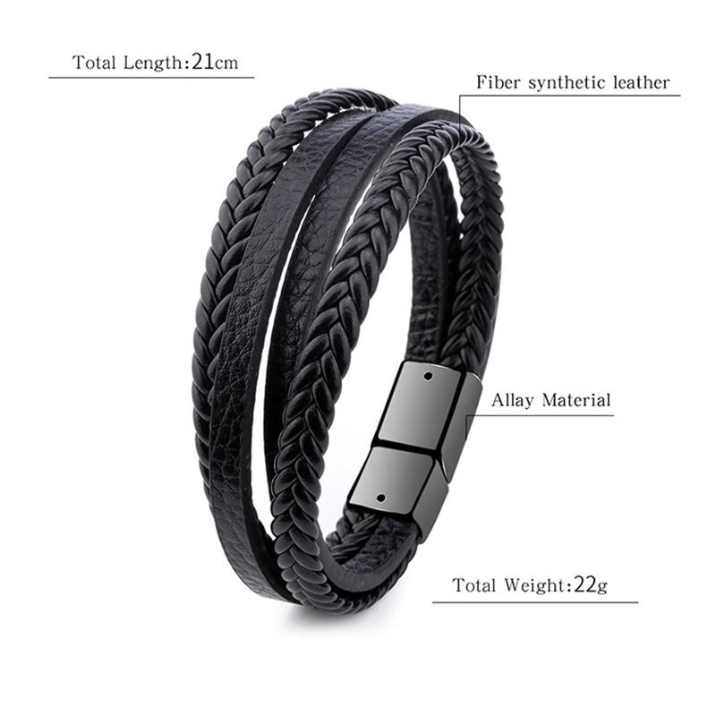 Модные ювелирные изделия женские плетеные модные женские браслеты веревка для мужчин унисекс многослойные мужские кожаные