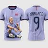 Haaland Commemorative Men Or Kid Football Jersey Athletic Soccer Shirt Outdoor Practice Running and Sports Activities