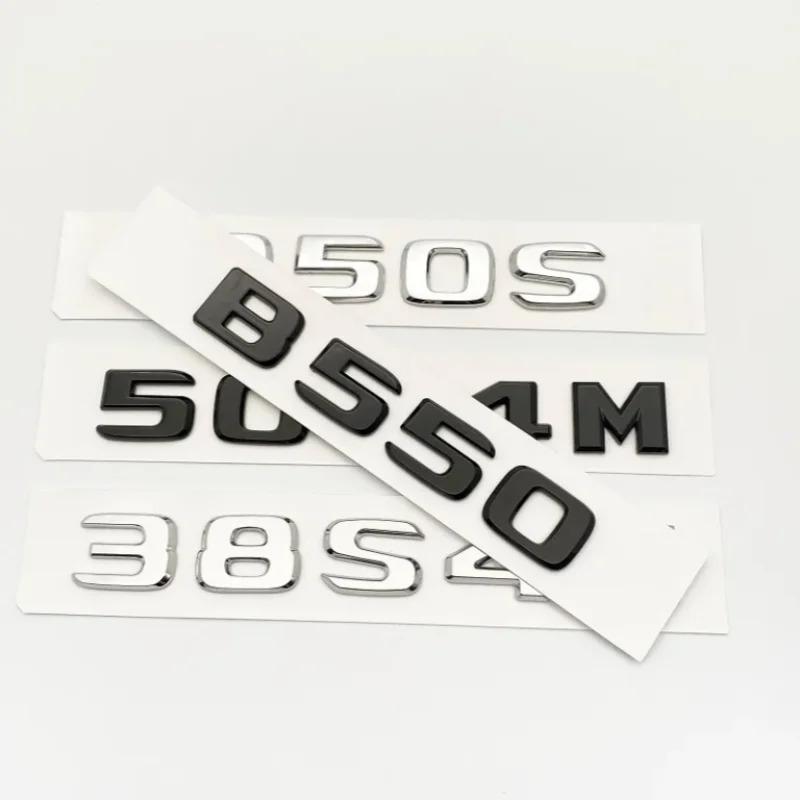 Серебристо-Черный 50S4M 38S4M 40S 60S B550 850S B50 ABS Эмблема для Mercedes Benz Brabus S W221 W222 W223 Наклейка Логотип Значок на Багажник Автомобиля AU1