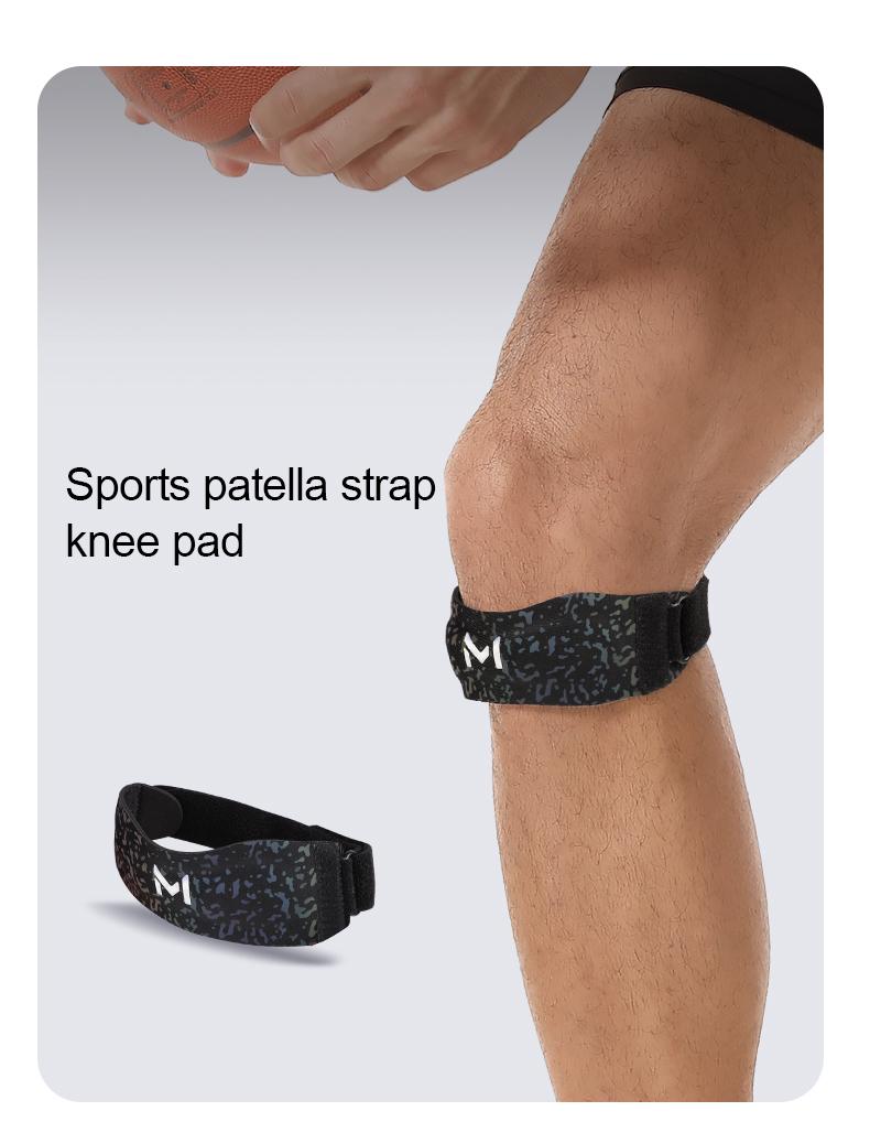 Knee Pas Премиальные ремни для коленной чашечки - Регулируемая спортивная наколенка, Стабилизатор коленной чашечки, Бандаж для поддержки колена, Конструкция с надежной фиксацией