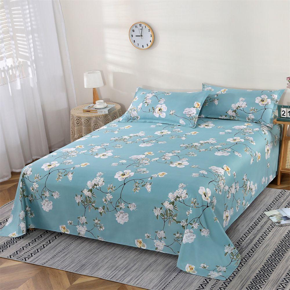 Bed Sheet Single Piece Single Double Bed Sheet Nordic Style Skin-friendly Brushed Bed Sheet Dormitory Single Simple