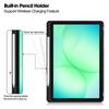 Чехол-подставка из ТПУ и кожи с передней поддержкой для Samsung Galaxy Tab A11+