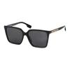 Burberry Logo Lettering Square Sunglasses Unisex Couple Black