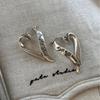 925 Sterling Silver Vintage Earrings For Women Trendy Simple Retro Heart Earring Jewelry Prevent Allergy Party Accessories Gift