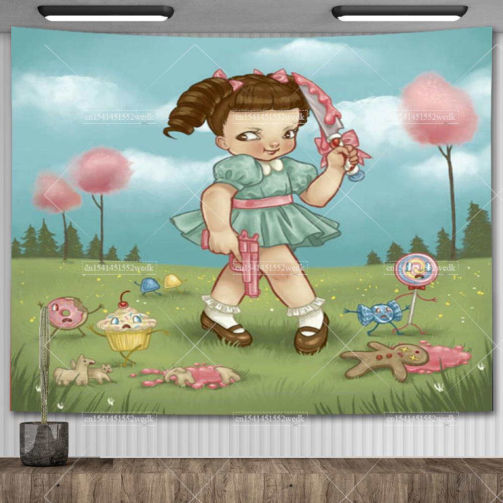 Певица Мелани Мартинес Плакат музыкального альбома Crybaby HD Печатный настенный гобелен Эстетическое украшение комнаты Фон Подарок фанатам