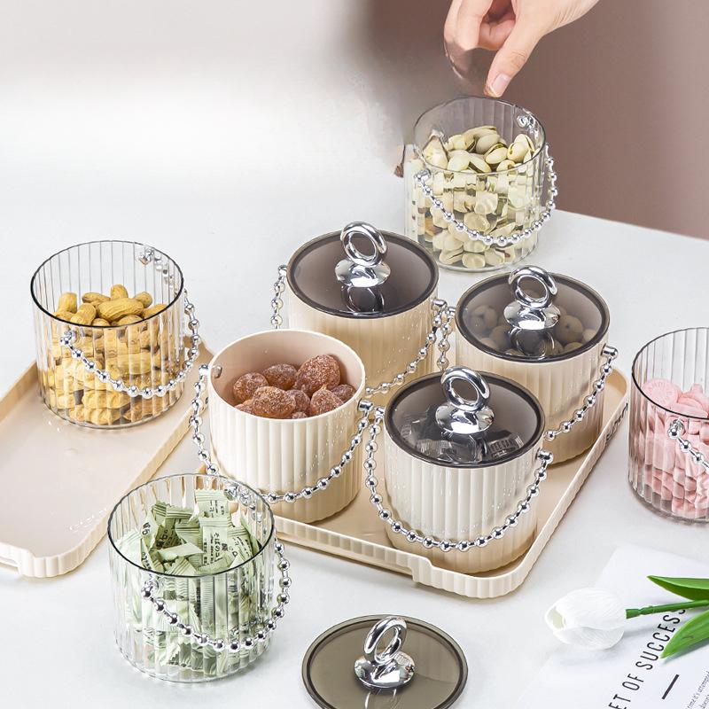 Ins Cream Style Light Luxury Candy Box Fruit Plate High-quality Wedding Souvenir Nut Melon Seed Wedding Wedding Candy Box