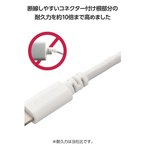 Elecom Lightning Cable Lightning iPhone Charging Cable 2m High Durability [Compatible with iPhone SE3 / SE2 / 14 / 13 / 12, Etc.] Apple Certified Prod