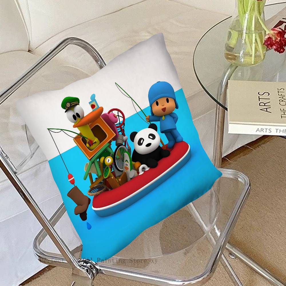 Мультяшный P-Pocoyos Милый Чехол для Подушки Модный Квадратный Наволочка Спальня Диван Комната Инс Декор Повседневная Наволочка