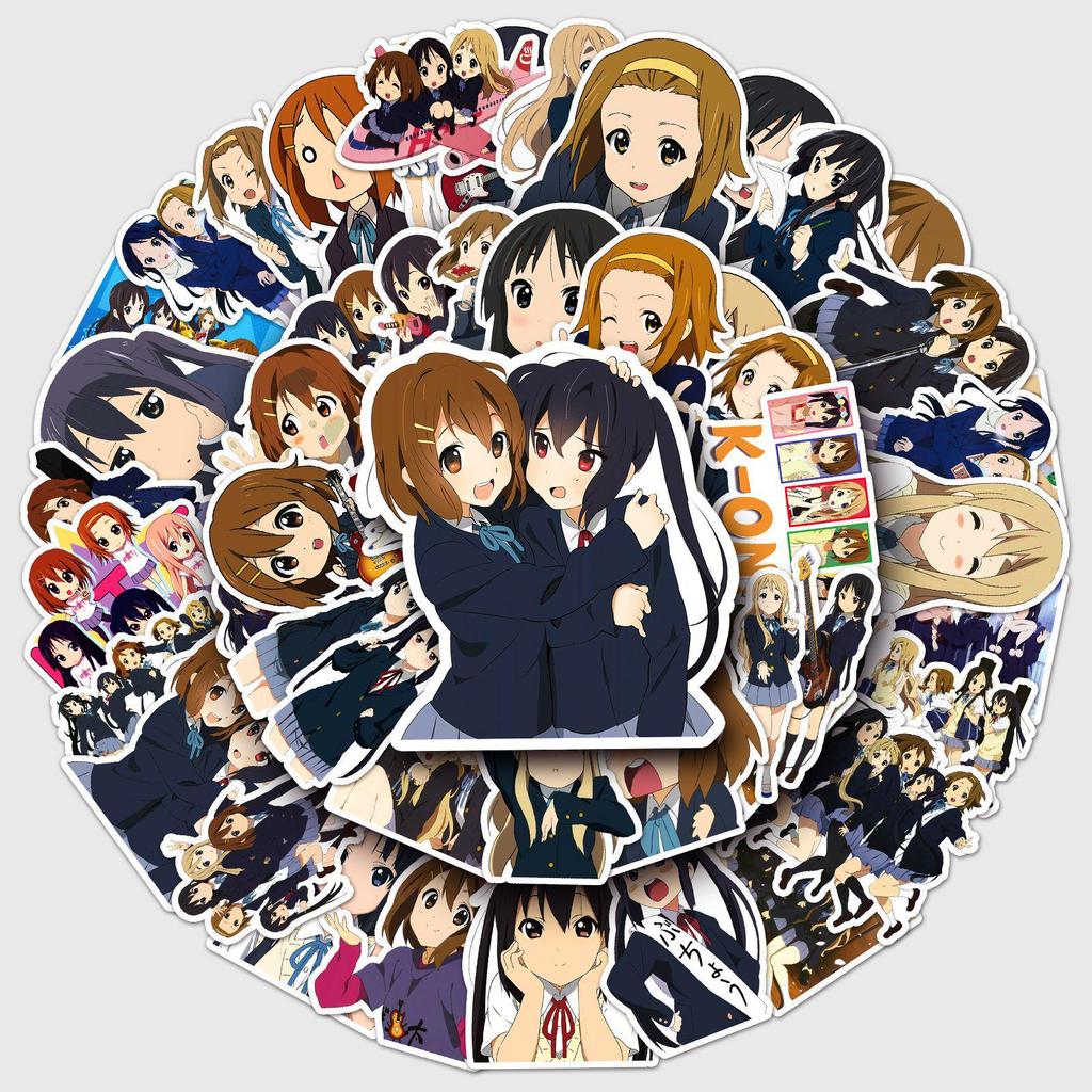 K-ON! Graffiti Cross-Border Japanese Comics DIY Sticker Set: Phone, Luggage, Waterproof.