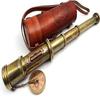 Antique Telescope/Spyglass Replica In Leather Box (Dollond London's)