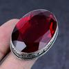 Mozambique Garnet Gemstone Handmade 925 Steling Silver Jewelry Ring Size 8 f8K69