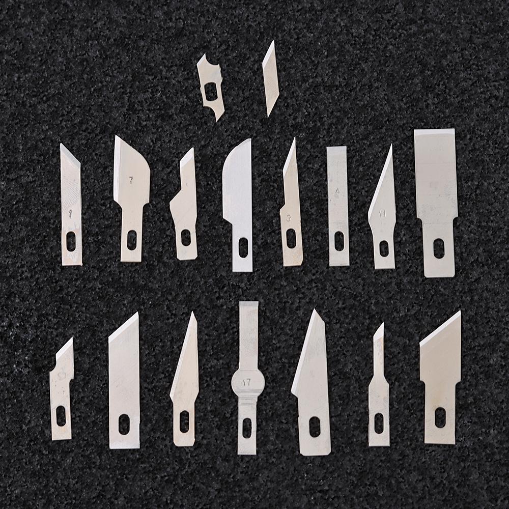 5Pcs Engraving Non-Slip Metal Scalpel Knife Parts Blades Cutter Craft Knives for Mobile Phone PCB Repair Hand Tools