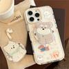 Cute Dog Magnetic Mount 16promax Transparent IPhone Case 15 Suitable for 14 Anti Fall 11 Original Soft