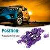 ACROPIX Mini Fuse for Car 3A Purple 30pcs