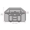 Чехол для барбекю 170x61x117 см, водонепроницаемый, антипылевой, дождевой, чехол для гриля, аксессуары для барбекю, чехол для газового, угольного, электрического гриля