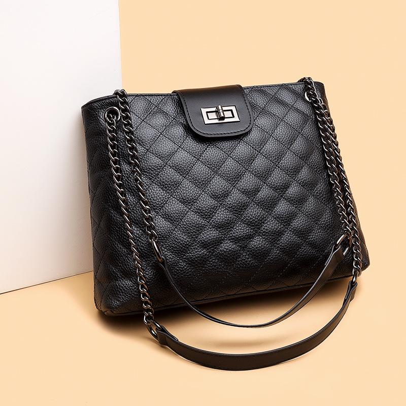 Tote Bag Women'S Large-Capacity Shoulder Bag Crossbody Diamond Chain Bag