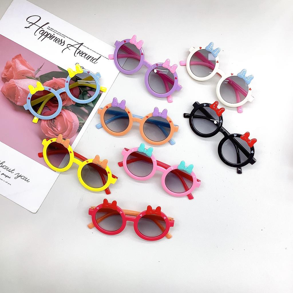 Детские солнцезащитные очки модные милые бантики модные детские солнцезащитные очки для малышей на выход универсальные очки с защитой от ультрафиолета