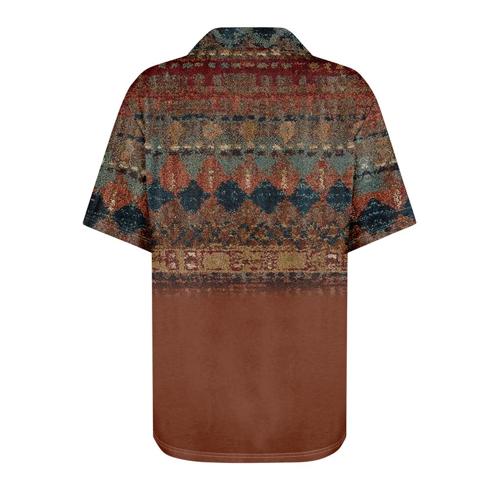 Женские футболки с коротким рукавом, плиссированные, с V-образным вырезом, с принтом, с воротником, летние топы, модные, деловые, повседневные, рабочие