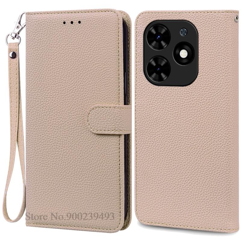 Чехол Spark Go 2024 для Tecno Spark Go 2024, кожаный чехол-кошелек, откидная крышка для Techno Spark Go 2024, чехол для телефона, чехол, Fundas