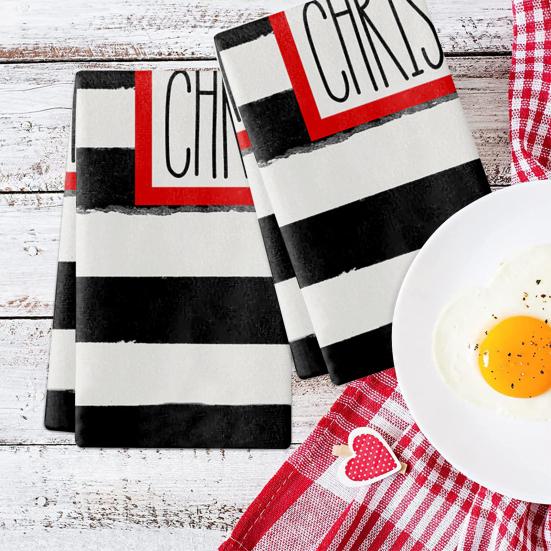 Dish Cloth Towel Multi-purpose for Party Quick-drying Xmas Tree Snowman Print Cleaning Towel Excellent Kitchen Cleaning Fluffy Texture