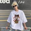 Unisexs Tshirts Oversized Casual Summer Wear 5XL White Cotton Tshirt for Unisex Anime Nezha Unisexs Tee Shirts New Clothes Big Size