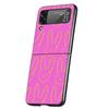 Bad Bunny Heart Case Phone Cover for Samsung Galaxy Z Flip 6 5 4 3 5G ZFlip6 ZFlip5 ZFlip4 ZFlip3 Black Hard Trend Fundas