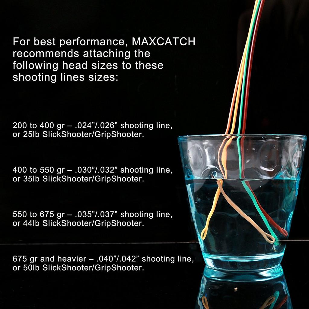 Maxcatch Skagit Shooting Head GR 17 FT с 2 сварными петлями Fly Line 23FT 250g-650 FT-25 (Бирюзовый/Оранжевый, 450гр)