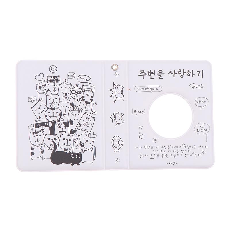 Ins Cute Mini 3-Inch Album 36 Pockets Card Binder Kpop Idol Pictures Storage Case Transparent Inner Page Collection Album