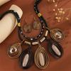 Rhinestone Inlaid Multi-layer Jewelry Set Crystal Women Jewelry Set Necklace Earrings Set  Women