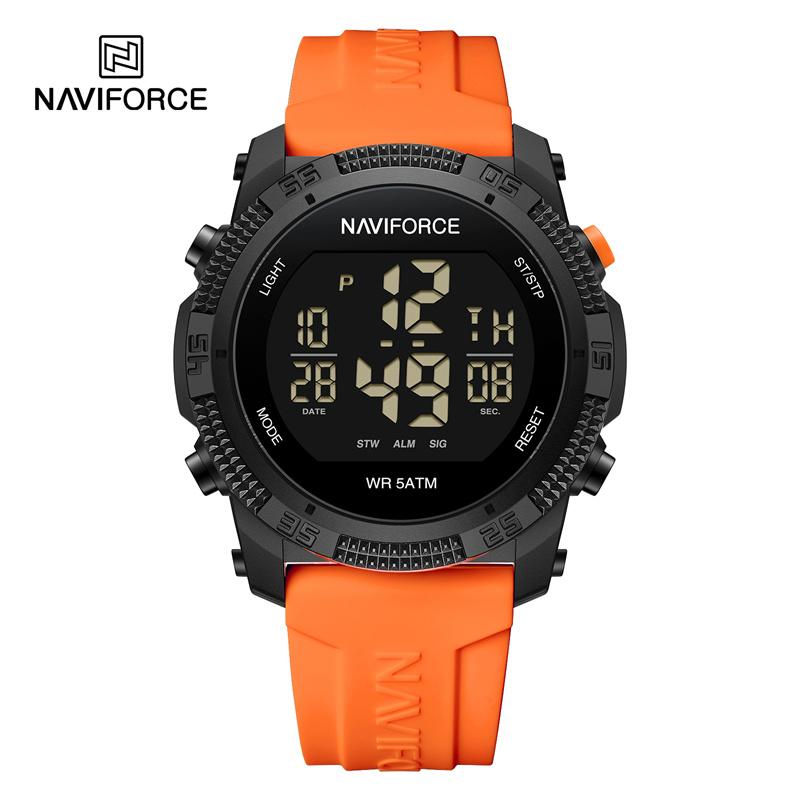 Naviforce Цифровые часы Унисекс водонепроницаемые подарочные наручные часы NF7104