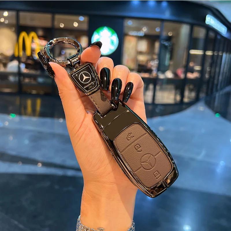 Car Remote Key Case Cover Shell Fob For Mercedes Benz A C E S G Class W177 W205 W213 X167 W222 CLA GLE GLB GLS AMG Maybach qt1