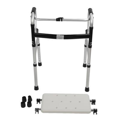 Складные ходунки для пожилых людей с 8 уровнями регулировки, опорой для рук, ходунки с поручнем из алюминиевого сплава, помощь при ходьбе