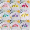 With Tassel Sweet Resin Tulip Keyring Young Girl's Heart Tulip Flower Keychain Pendant   Girls