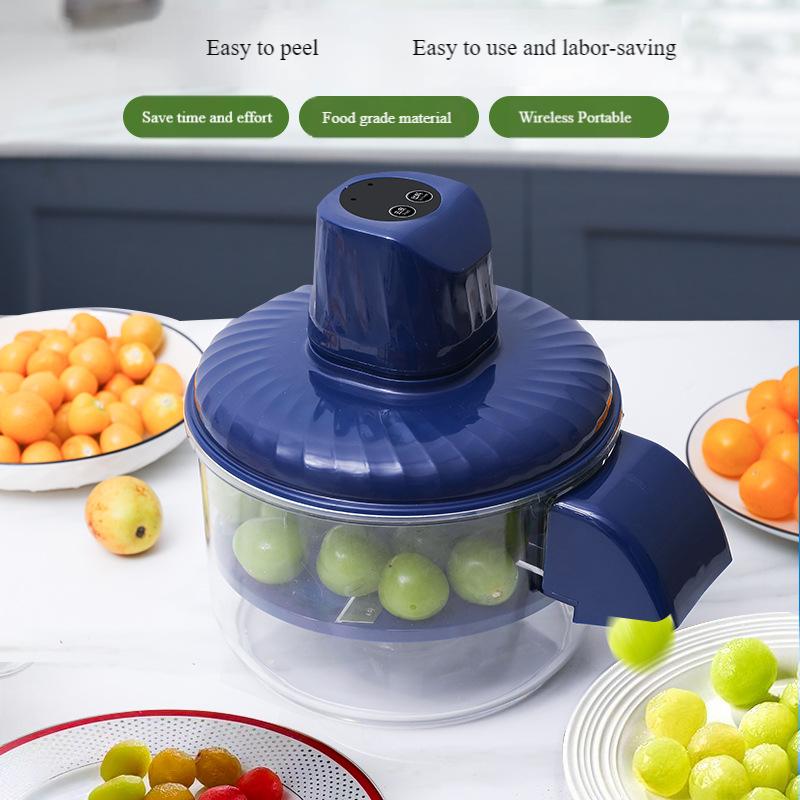 Small High Quality Kitchen Fruit Peeler Garlic plum Grape Multifunctional 2-in-1 Vegetables and Fruits Peeling Machine