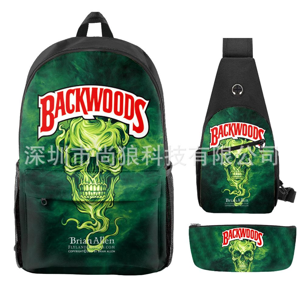 Школьный рюкзак для ученика Backwoods Рюкзак Сумка через плечо Школьная сумка Рюкзак большой емкости Водонепроницаемый рюкзак