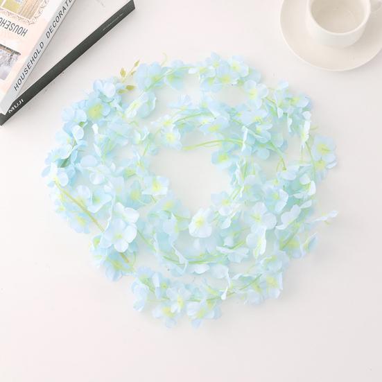 Имитация гортензии, лоза без полива, сделай сам, искусственный шелковый цветок, декоративный искусственный цветок гортензии, лоза, садовый декор для вечеринки