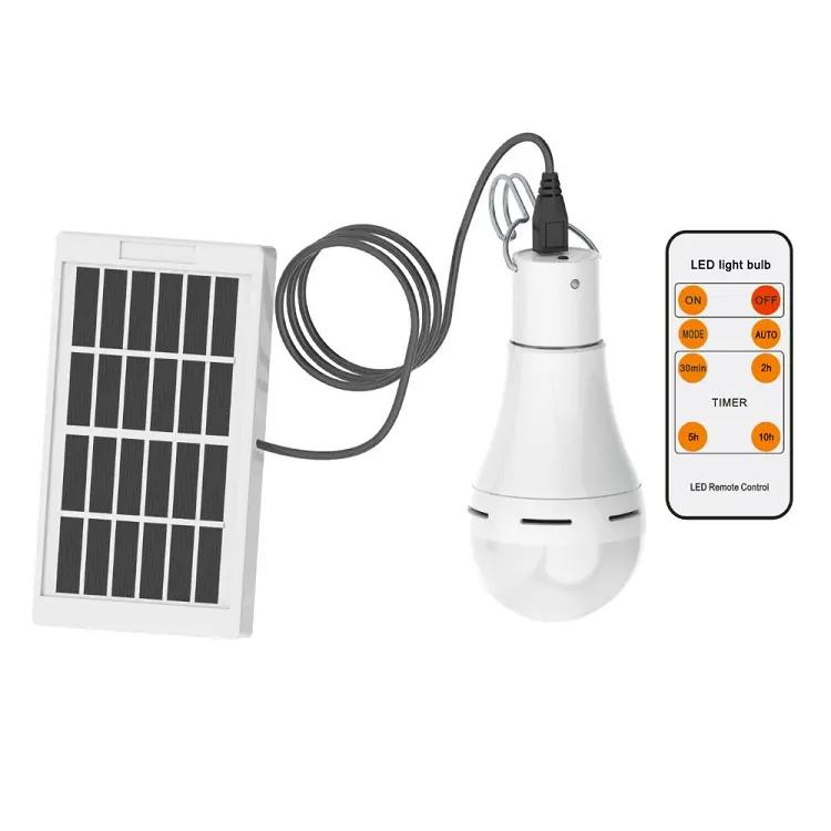 Super Bright Outdoor LED Emergency Bulbs 7W 9W Portable Outdoor Solar Powered LED Garden Lights Hanging Light Bulbs