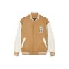 New MLB SS24 Baseball Jacket Unisex Tan 3AJPV0141-43BGD