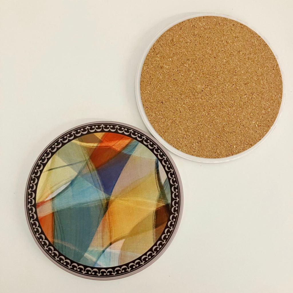 Керамические подставки в винтажном стиле, высокотемпературные держатели для чашек, противоскользящий коврик для кофейной кружки, многоразовая пробковая посуда, декор обеденного стола