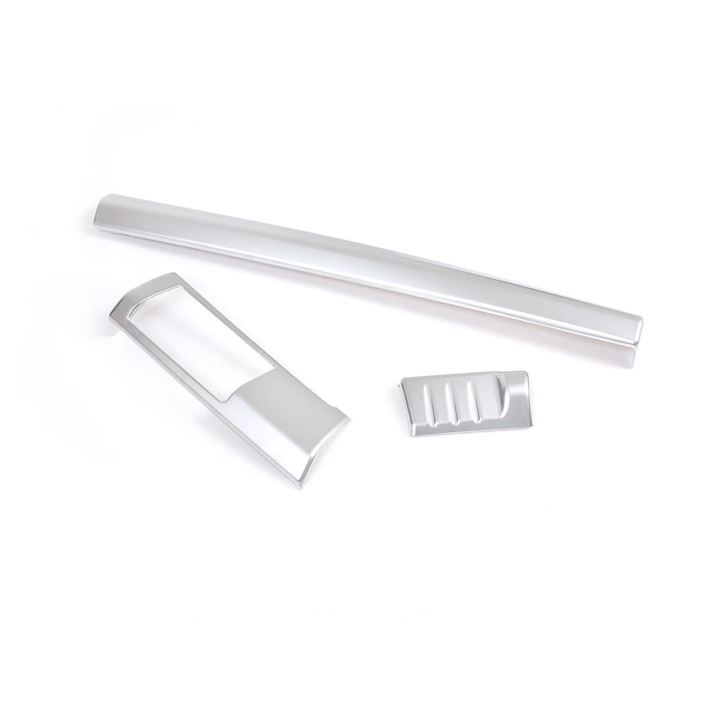 ABS серебро для Land Rover Freelander 2 2007-2015 Стайлинг автомобиля, центральная консоль, приборная панель, накладка, наклейки на автомобиль