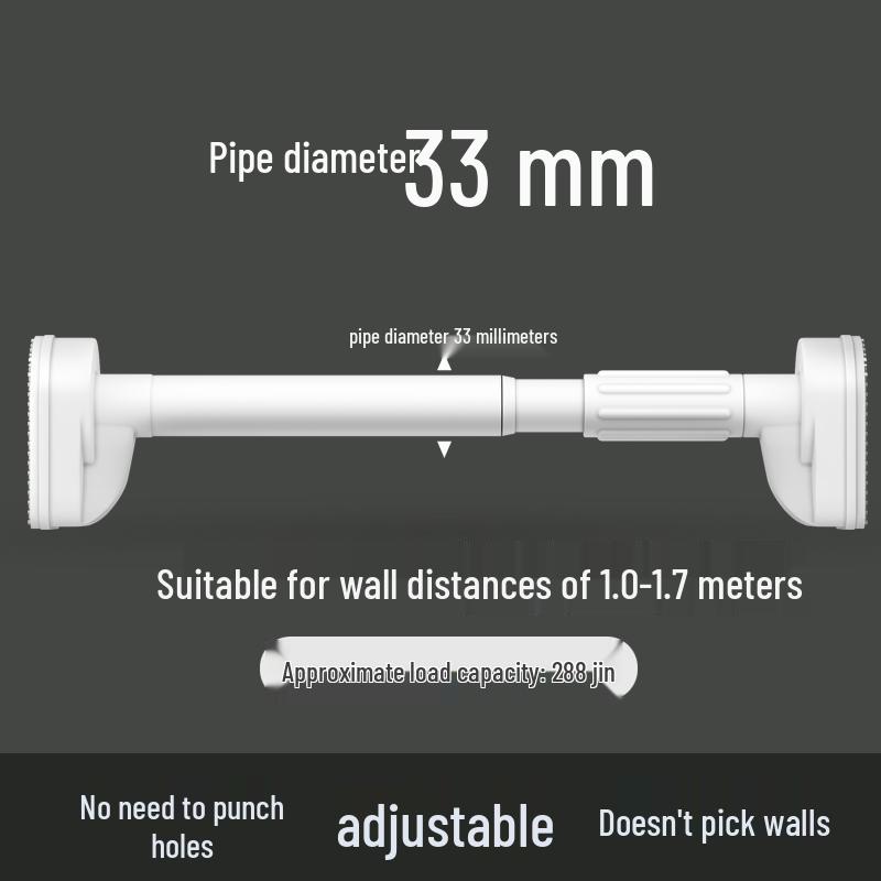 Retractable No-Drill Balcony Clothes Drying Rod, 304 Stainless Steel Hanger for Home Use