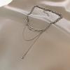 Safety Pin Gothic Women Clavicle Chain Sweater Necklace Party Jewelry Korean Style Pendant Necklace