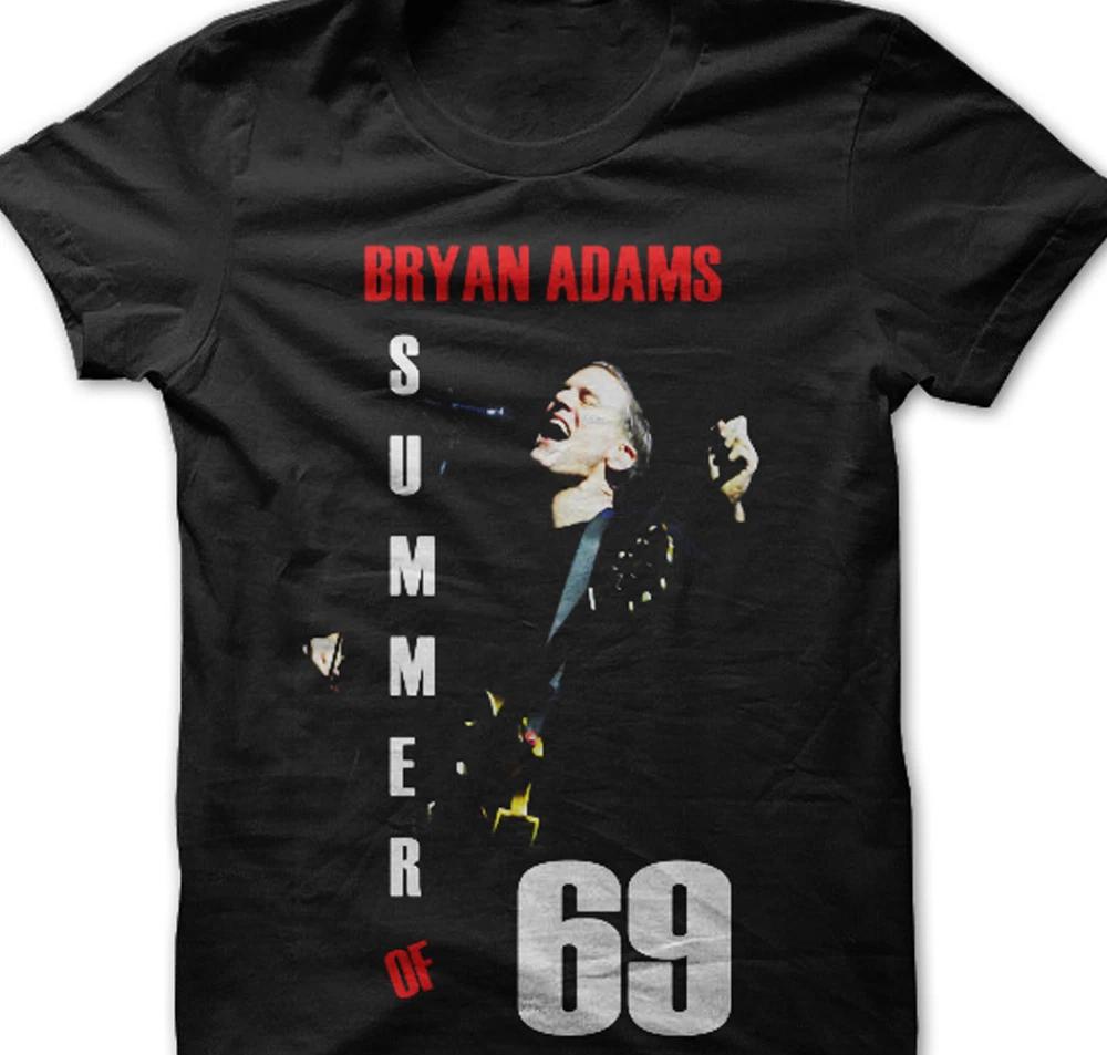 Men's and Women's T-shirts Bryan Adams black T-Shirt short sleeve All sizes S-5Xl