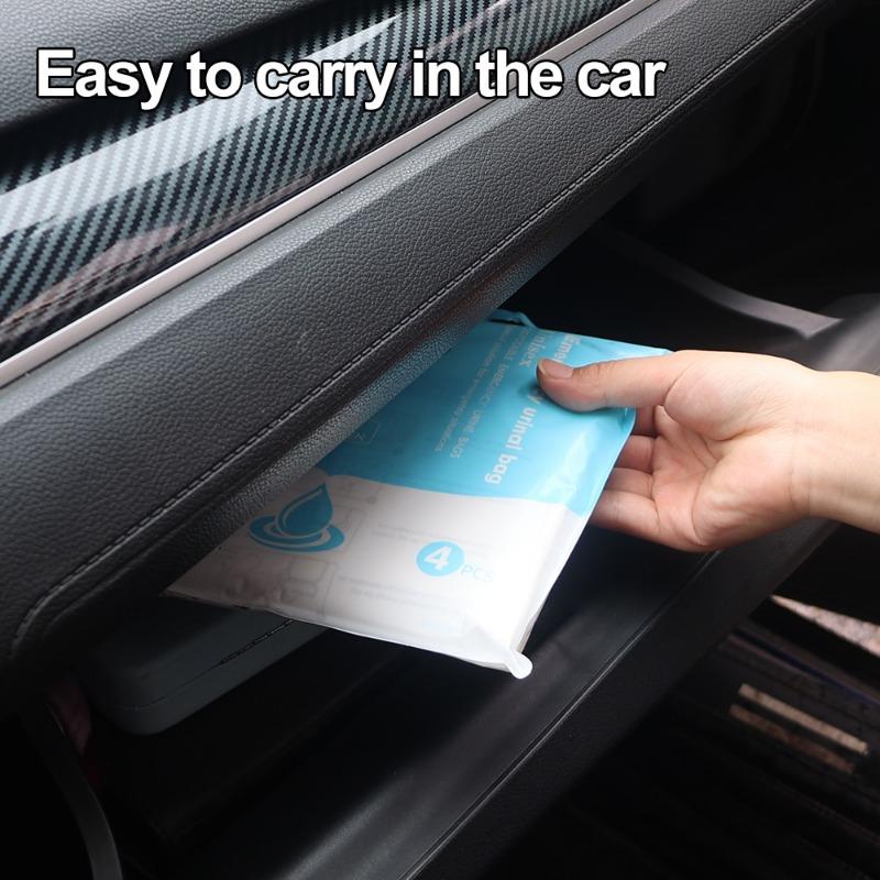 Одноразовые мочеприемники для экстренной помощи Портативный автомобильный мочеприемник для экстренной помощи Унисекс автомобильный писсуар для унитаза Одноразовый удобный мешок для мочеиспускания