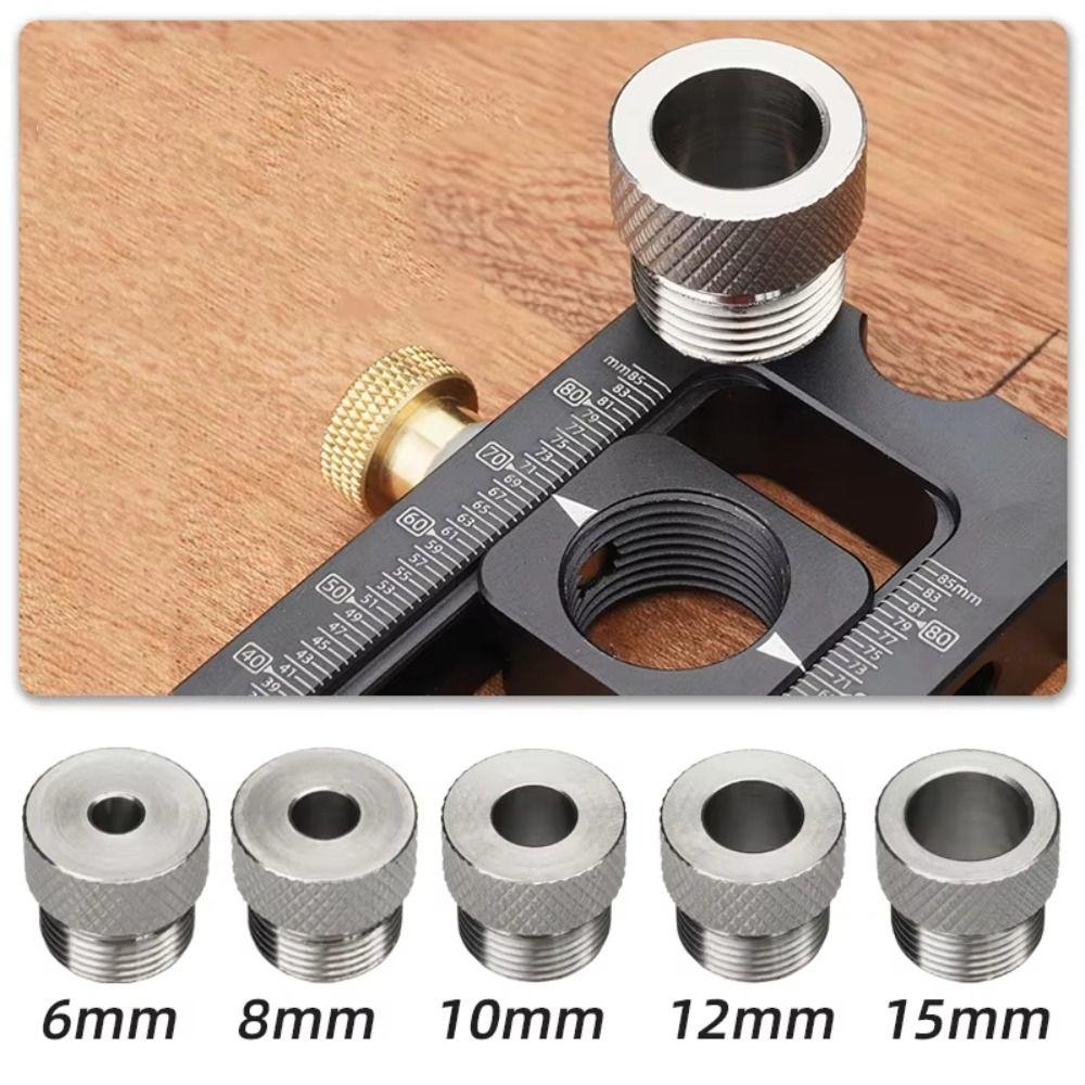 Screw Punch Drill Puncher Locator 2 in 1 Drill Guide Punching Doweling Jig Kit Crib